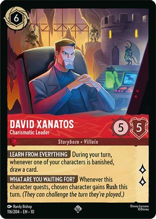 David Xanatos - Charismatic Leader (116/204) Whispers in the Well (Cold Foil)