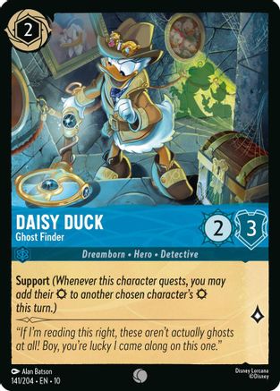 Daisy Duck - Ghost Finder (141/204) Whispers in the Well (Cold Foil)