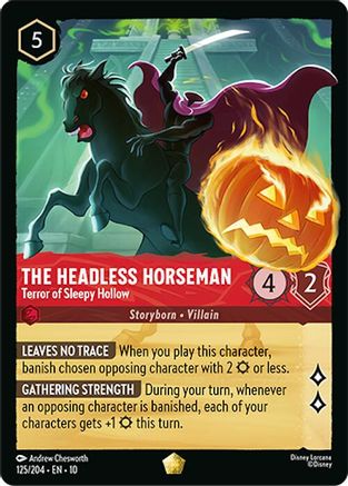 The Headless Horseman - Terror of Sleepy Hollow (125/204) Whispers in the Well (Cold Foil)