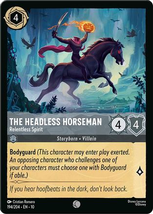 The Headless Horseman - Relentless Spirit (194/204) Whispers in the Well (Cold Foil)