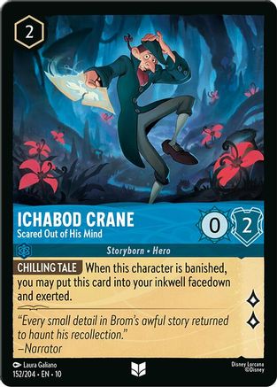 Ichabod Crane - Scared Out of His Mind (152/204) Whispers in the Well (Cold Foil)