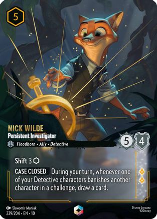 Nick Wilde - Persistent Investigator (Enchanted) (239/204) Whispers in the Well ()