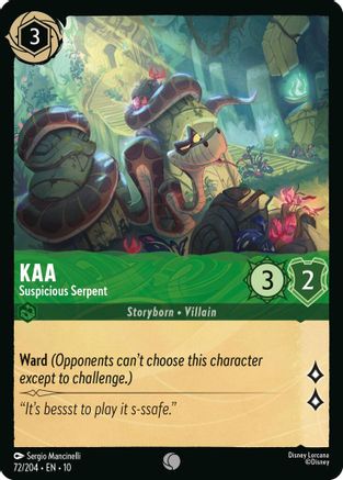Kaa - Suspicious Serpent (72/204) Whispers in the Well (Non-Foil)