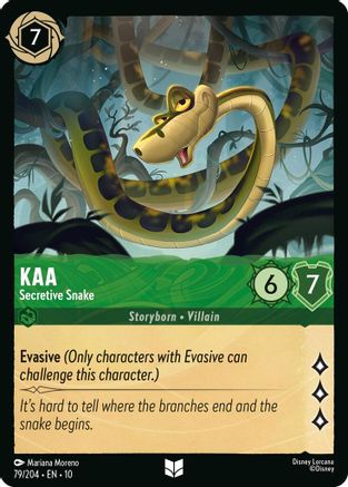 Kaa - Secretive Snake (79/204) Whispers in the Well (Cold Foil)