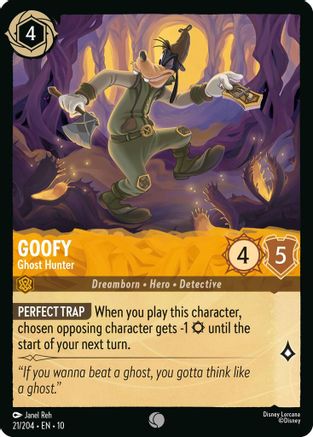 Goofy - Ghost Hunter (21/204) Whispers in the Well (Cold Foil)