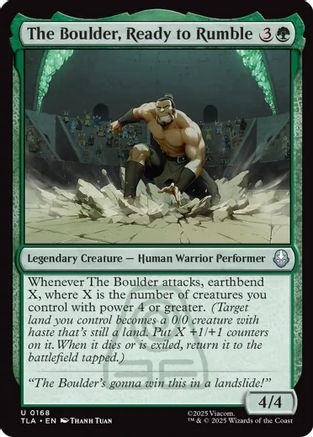 The Boulder, Ready to Rumble (TLA-168) - Avatar: The Last Airbender Foil