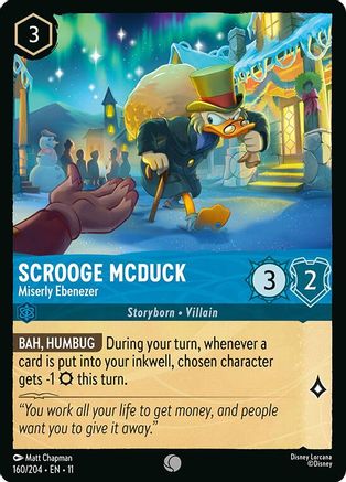 Scrooge McDuck - Miserly Ebenezer (160/204) Winterspell (Cold Foil)