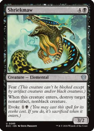 Shriekmaw (ECC-085) - Commander: Lorwyn Eclipsed