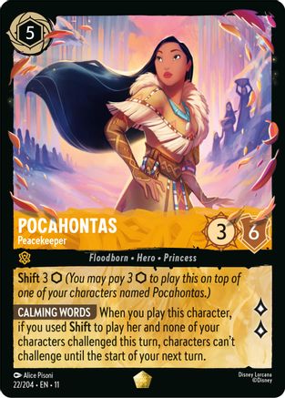 Pocahontas - Peacekeeper (22/204) Winterspell (Non-Foil)