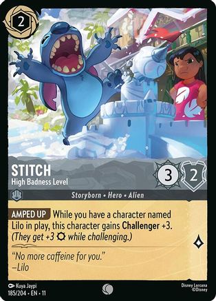 Stitch - High Badness Level (185/204) Winterspell (Non-Foil)