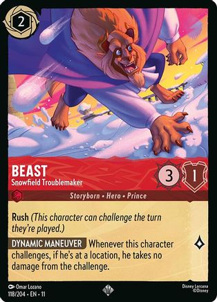 Beast - Snowfield Troublemaker (118/204) Winterspell (Cold Foil)
