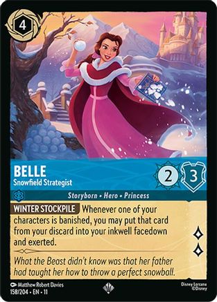 Belle - Snowfield Strategist (158/204) Winterspell (Non-Foil)