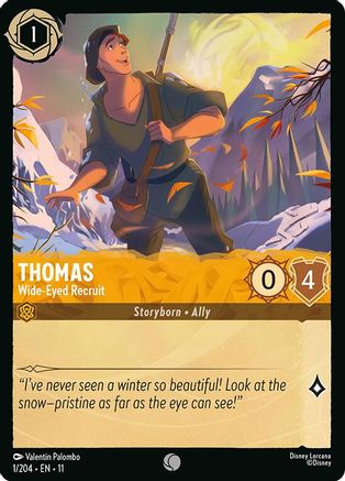 Thomas - Wide-Eyed Recruit (1/204) Winterspell (Cold Foil)