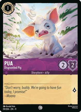 Pua - Disgruntled Pig (59/204) Winterspell (Cold Foil)