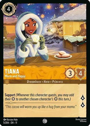 Tiana - Warm and Happy (5/204) Winterspell (Non-Foil)