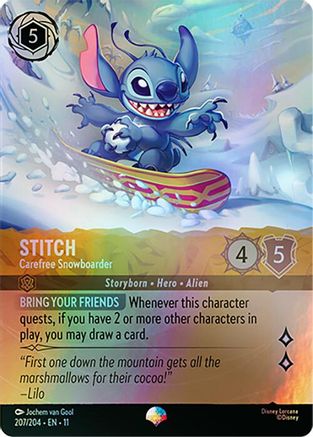 Stitch - Carefree Snowboarder (Epic) (2077/204) Winterspell ()