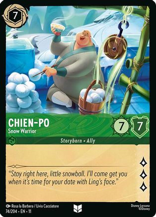 Chien-Po - Snow Warrior (74/204) Winterspell (Cold Foil)