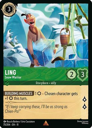 Ling - Snow Warrior (75/204) Winterspell (Cold Foil)