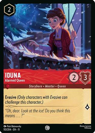 Iduna - Alarmed Queen (113/204) Winterspell (Non-Foil)