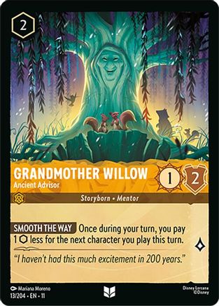Grandmother Willow - Ancient Advisor (13/204) Winterspell (Cold Foil)