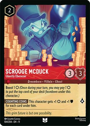 Scrooge McDuck - Ghostly Ebenezer (104/204) Winterspell (Cold Foil)