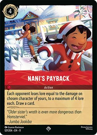 Nani's Payback (127/204) Winterspell (Cold Foil)