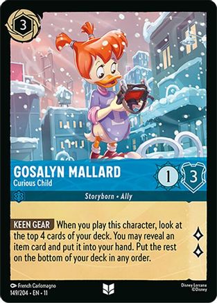 Gosalyn Mallard - Curious Child (149/204) Winterspell (Non-Foil)