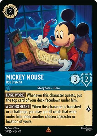 Mickey Mouse - Bob Cratchit (159/204) Winterspell (Non-Foil)