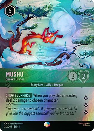 Mushu - Sneaky Dragon (Epic) (212/204) Winterspell ()