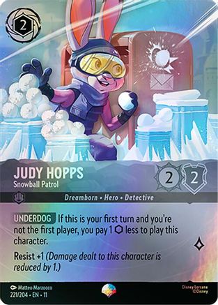 Judy Hopps - Snowball Patrol (Epic) (221/204) Winterspell ()