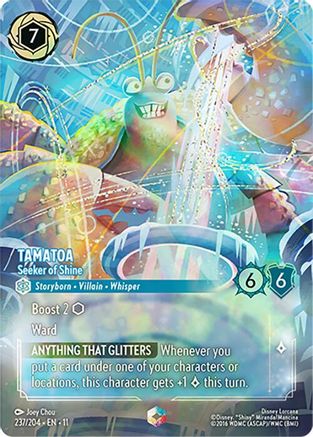 Tamatoa - Seeker of Shine (Enchanted) (237/204) Winterspell ()