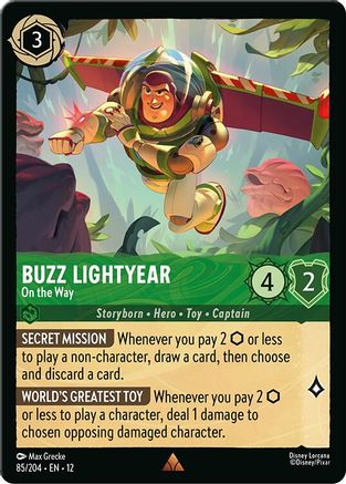 Buzz Lightyear - On the Way (85/204) Wilds Unknown (Cold Foil)
