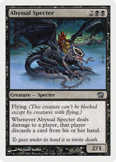 Abyssal Specter (8ED-117) - 8th Edition Foil