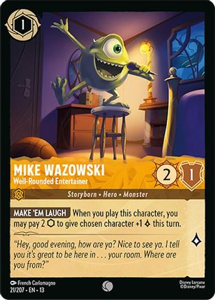 Mike Wazowski - Well-Rounded Entertainer (21/207) Attack of the Vine (Cold Foil)