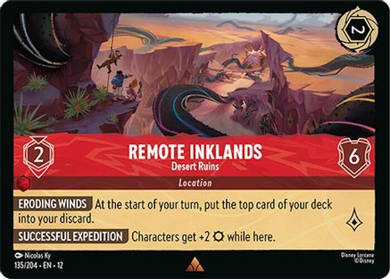 Remote Inklands - Desert Ruins (135/204) Wilds Unknown (Non-Foil)