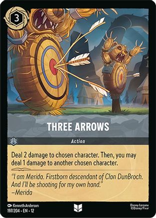 Three Arrows (197/204) Wilds Unknown (Non-Foil)
