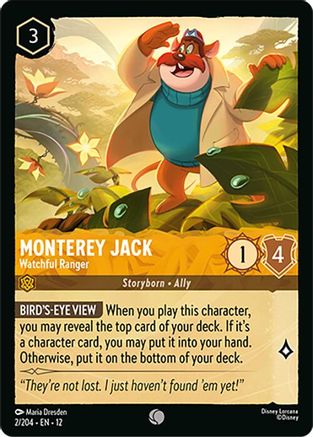 Monterey Jack - Watchful Ranger (2/204) Wilds Unknown (Cold Foil)
