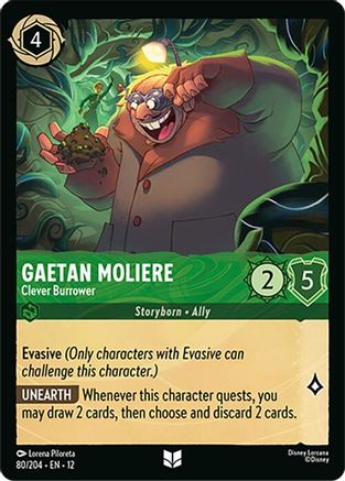 Gaetan Moliere - Clever Burrower (80/204) Wilds Unknown (Non-Foil)