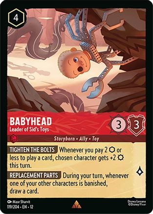 Babyhead - Leader of Sid's Toys (119/204) Wilds Unknown (Cold Foil)