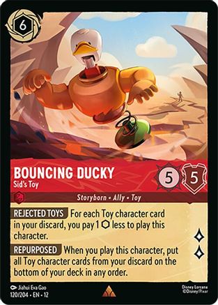 Bouncing Ducky - Sid's Toy (120/204) Wilds Unknown (Cold Foil)