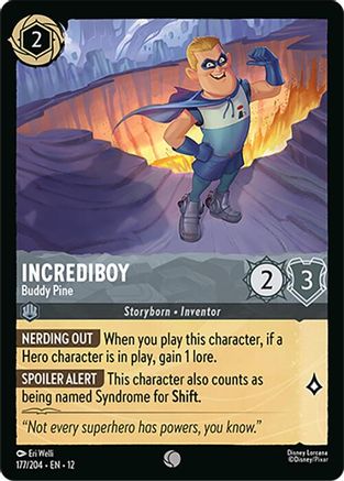 Incrediboy - Buddy Pine (177/204) Wilds Unknown (Non-Foil)