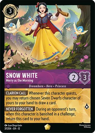 Snow White - Merry as the Morning (37/204) Wilds Unknown (Non-Foil)