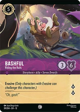 Bashful - Riding the Rails (Foil) (39/204) Wilds Unknown (Cold Foil)