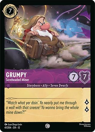 Grumpy - Soreheaded Miner (41/204) Wilds Unknown (Non-Foil)