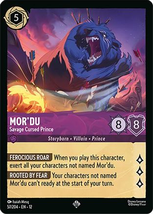 Mor'du - Savage Cursed Prince (57/204) Wilds Unknown (Non-Foil)