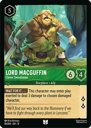 Lord MacGuffin - Clever Swordsman (78/204) Wilds Unknown (Cold Foil)