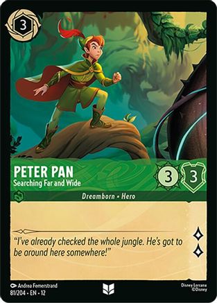 Peter Pan - Searching Far and Wide (81/204) Wilds Unknown (Non-Foil)