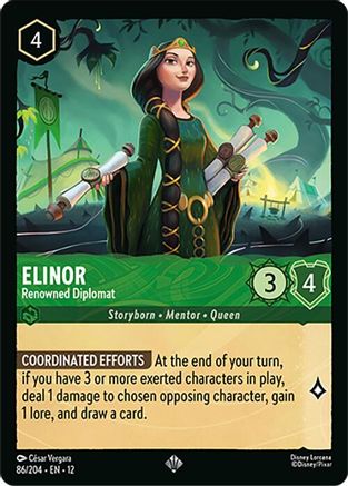 Elinor - Renowned Diplomat (86/204) Wilds Unknown (Non-Foil)