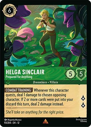 Helga Sinclair - Prepared for Anything (93/204) Wilds Unknown (Cold Foil)