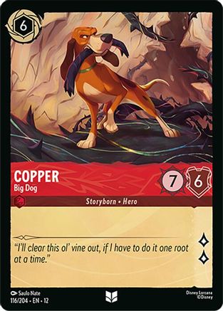 Copper - Big Dog (116/204) Wilds Unknown (Cold Foil)